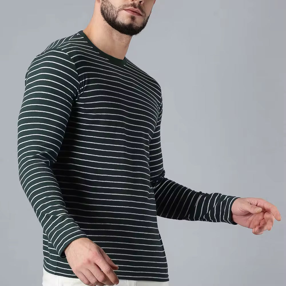 Premium Striped Long Sleeve T-Shirt