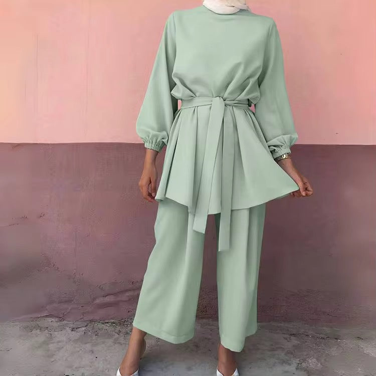 Premium Modest Two-Piece Co-Ord Set for Women