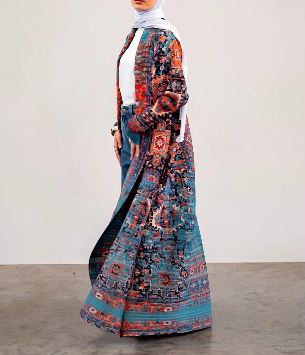 Luxury Embroidered Open Abaya for Women