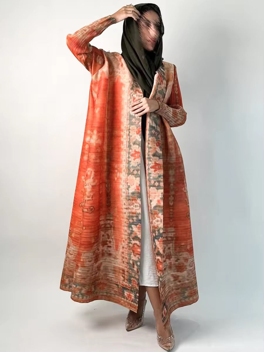 Luxury Embroidered Open Abaya for Women